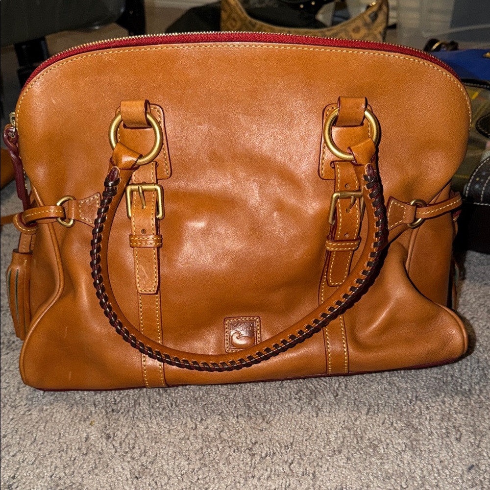 Dooney & Bourke Brown Leather Satchel